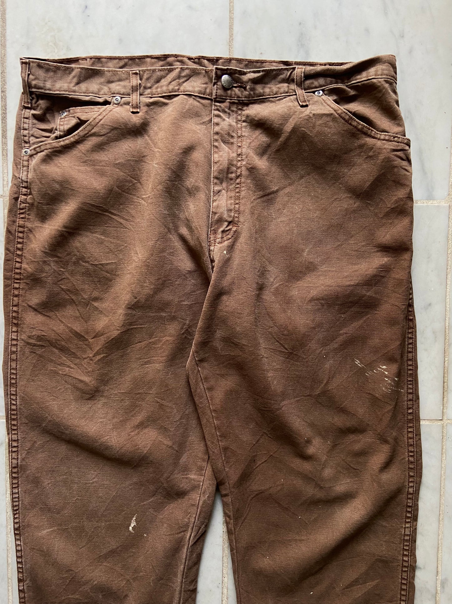 DICKIES BROWN PANTS - 38x32