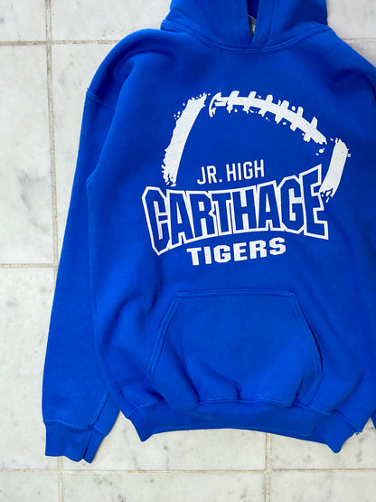 CARTHAGE TIGERS JR. HIGH BLUE HOODIE - XSMALL