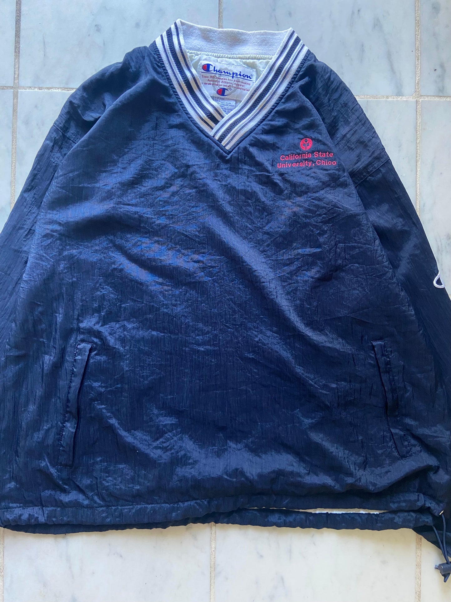 CHAMPION CALIFORNIA STATE UNIVERSITY NAVY WINDBREAKER - LARGE