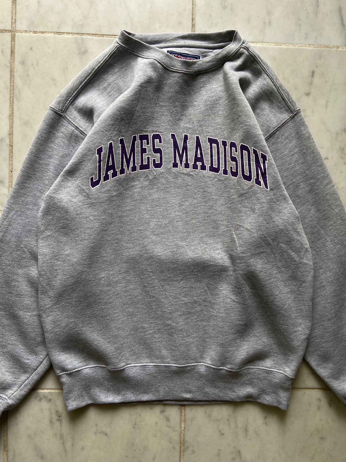 JANSPORT 'JAMES MADISON' GREY SWEATER - SMALL