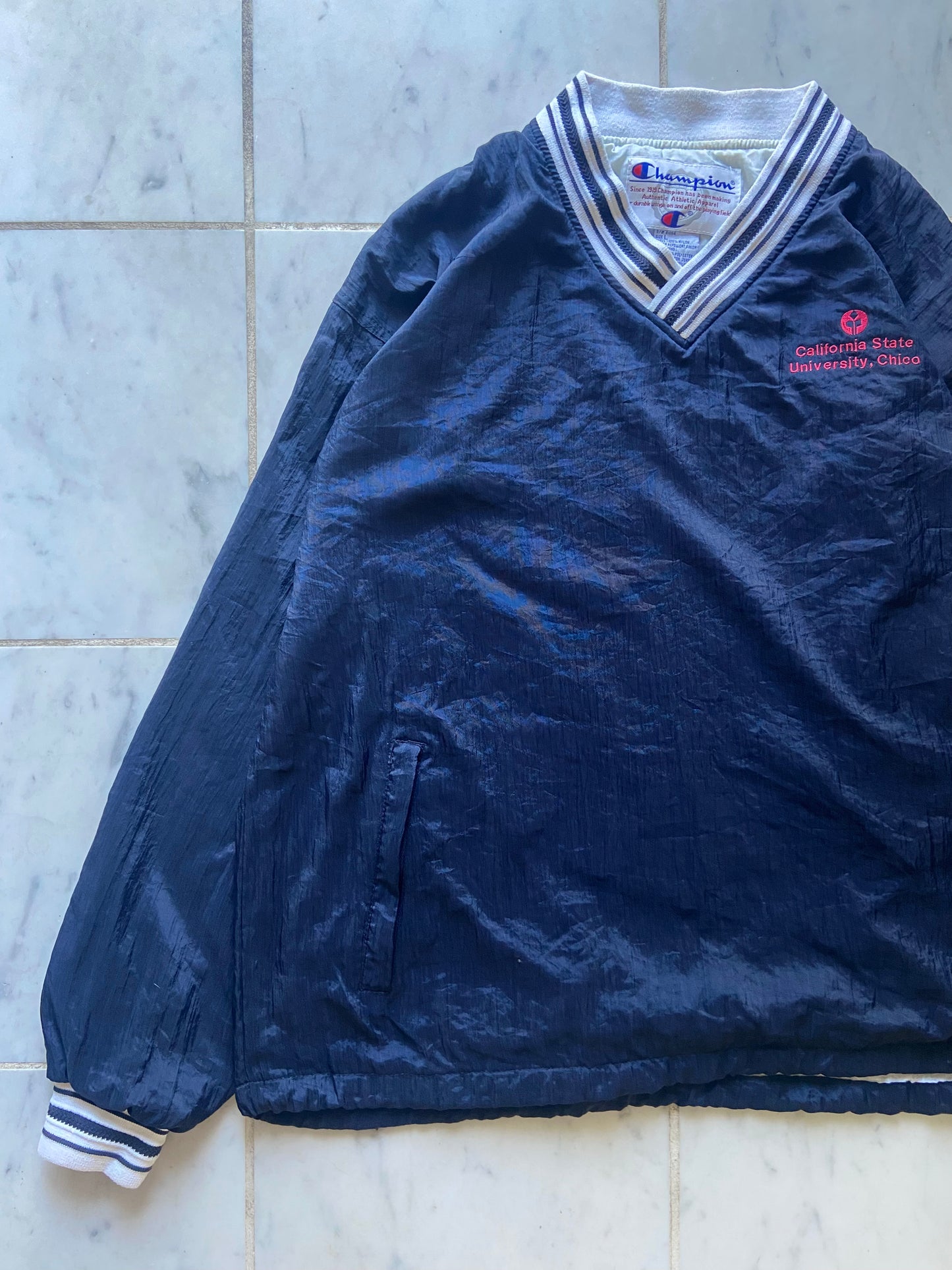 CHAMPION CALIFORNIA STATE UNIVERSITY NAVY WINDBREAKER - LARGE