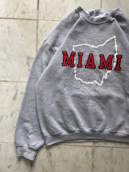 MIAMI STATE GREY SWEATER - LARGE