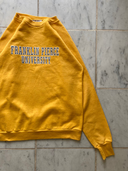 FRANKLIN PIERCE UNIVERSITY YELLOW SWEATER - SMALL