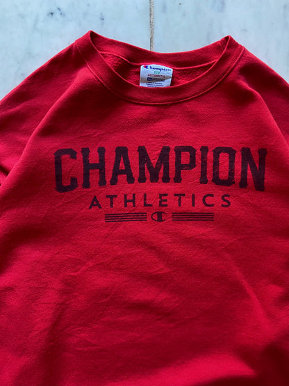 CHAMPION ATHLETICS RED SWEATER - XLARGE/XXLARGE