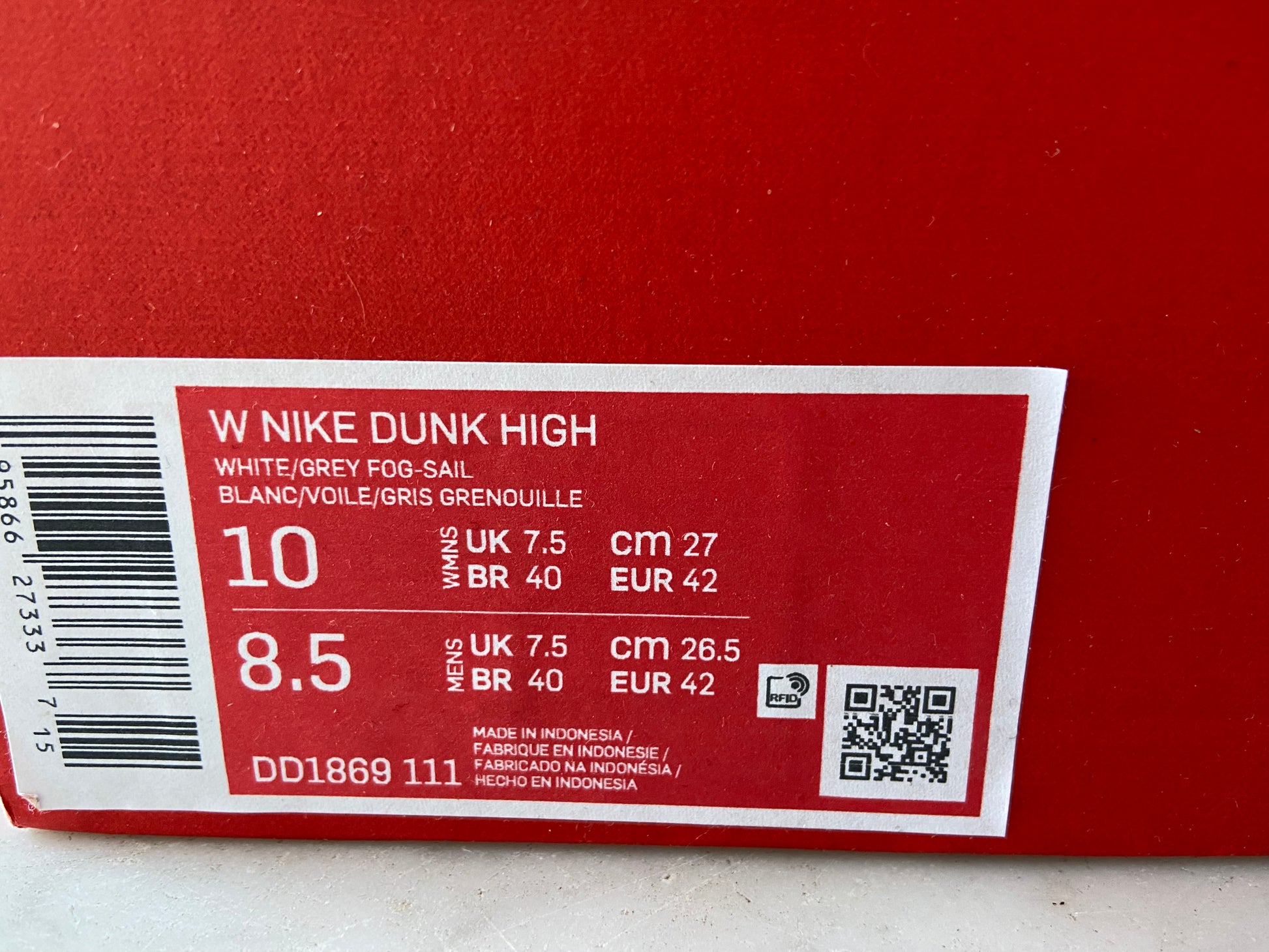 Nike 8.5 us to sales eu