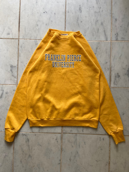 FRANKLIN PIERCE UNIVERSITY YELLOW SWEATER - SMALL