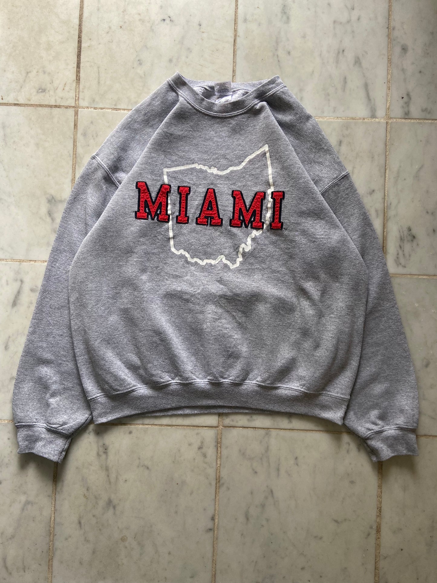 MIAMI STATE GREY SWEATER - LARGE