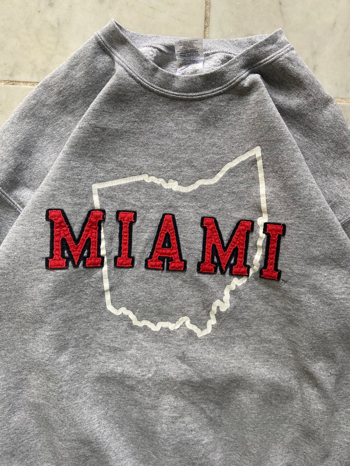 MIAMI STATE GREY SWEATER - LARGE