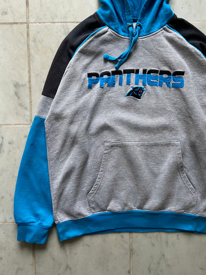 NFL CAROLINA PANTHERS GREY/BLUE HOODIE - MEDIUM/LARGE