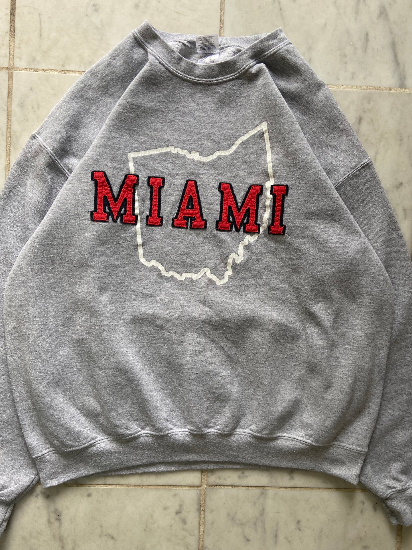 MIAMI STATE GREY SWEATER - LARGE