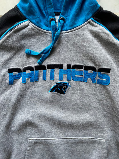 NFL CAROLINA PANTHERS GREY/BLUE HOODIE - MEDIUM/LARGE