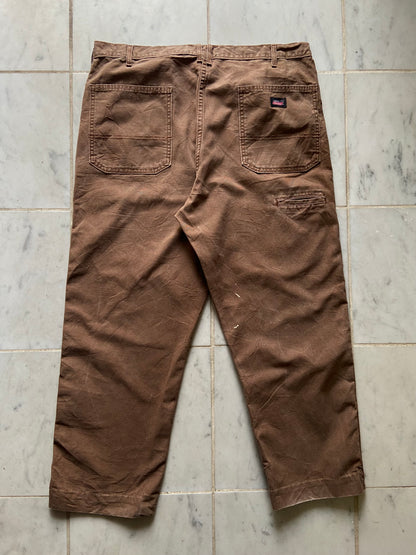 DICKIES BROWN PANTS - 38x32