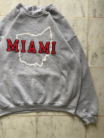 MIAMI STATE GREY SWEATER - LARGE