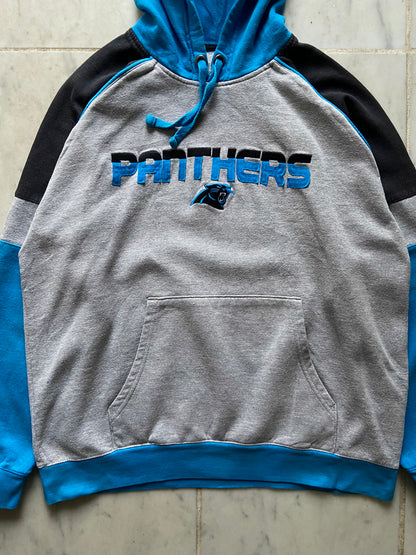 NFL CAROLINA PANTHERS GREY/BLUE HOODIE - MEDIUM/LARGE