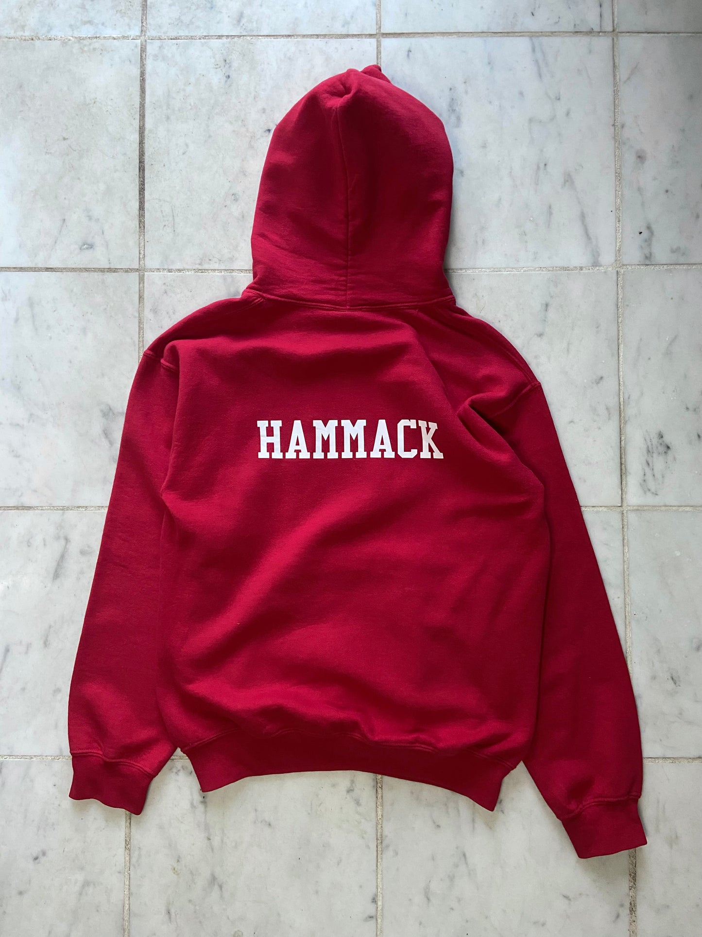 CLAREMORE TRACK RED HOODIE - SMALL