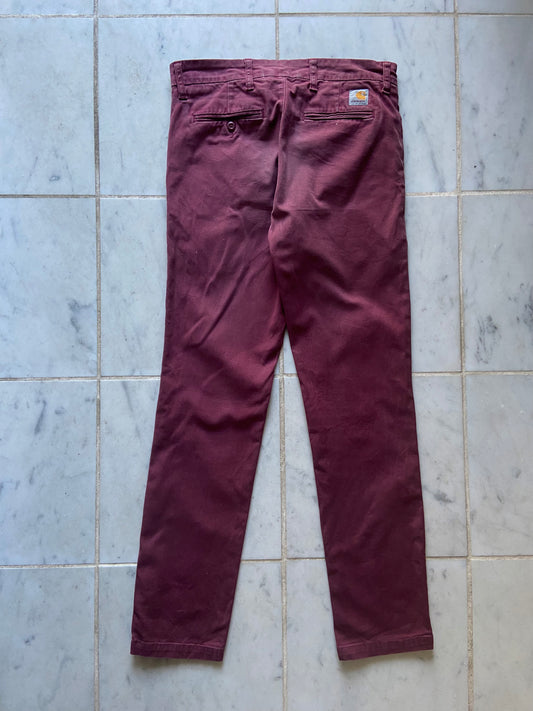 CARHARTT DARK RED PANTS - 29x30