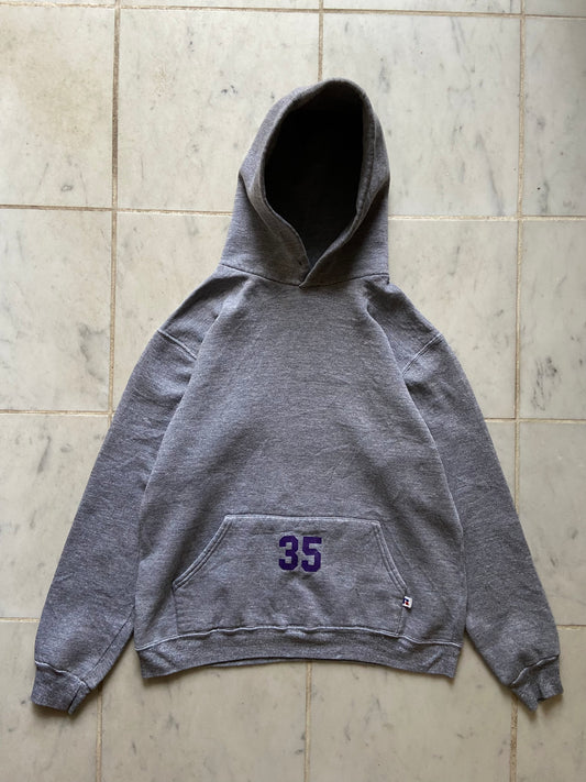 RUSSELL '35' GREY HOODIE - SMALL