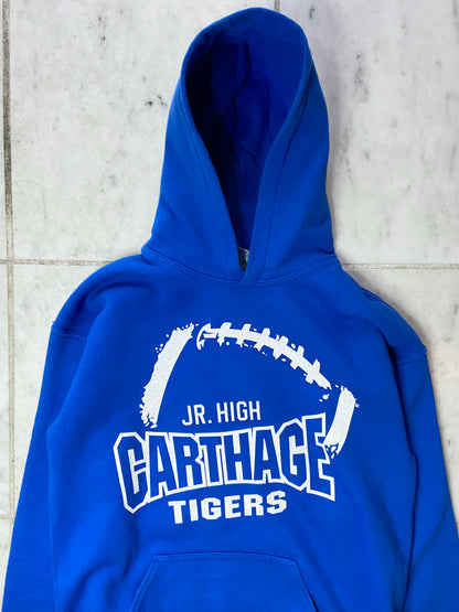 CARTHAGE TIGERS JR. HIGH BLUE HOODIE - XSMALL